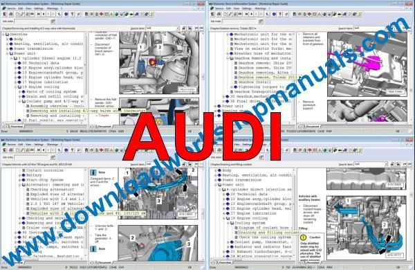 Elsawin Audi workshop service repair manual